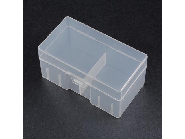 Unique Bargains Clear Plastic Rectangle Storage Box Case Container Holder f 12 x 9V Battery