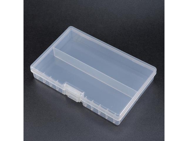 Unique Bargains Transparent Plastic Rectangle Storage Box Case Holder f 48 x AA Batteries