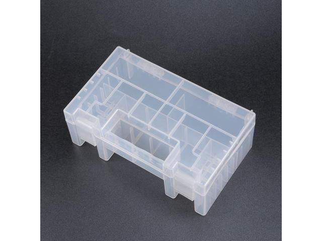 Unique Bargains Battery Storage Case Protective Holder Container Transparent for AAA/AA Battery