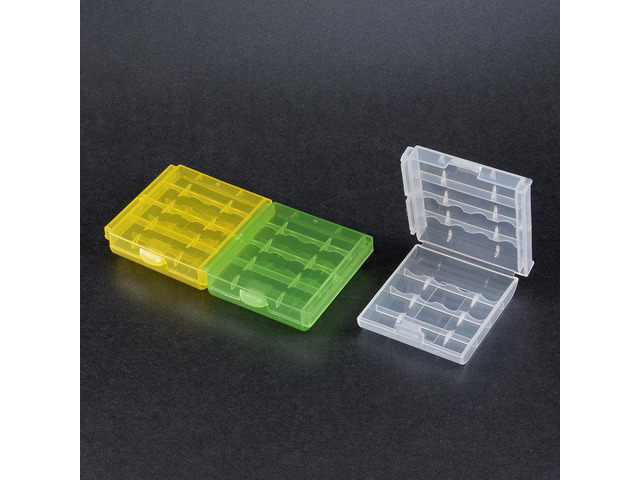 Unique Bargains 3 Pcs Portable Battery Storage Case Protective Container for AAA/AA Batteries