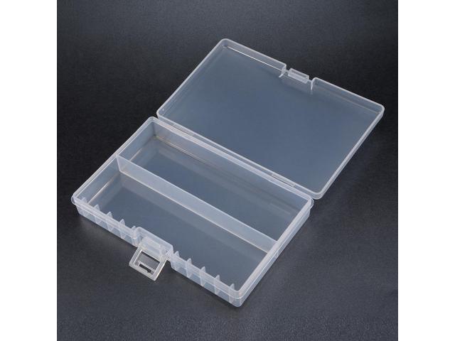 Unique Bargains Transparent Plastic Rectangle Storage Box Case Holder f 48 x AA Batteries