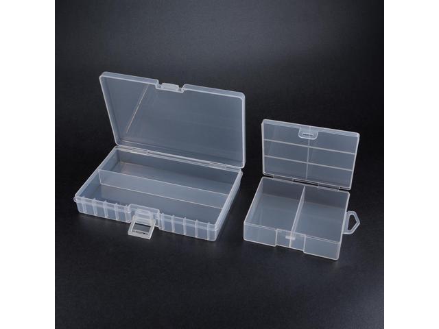 Unique Bargains 2pcs Portable 24 AA Battery Storage Box, 48 AA Batteries Protective Container