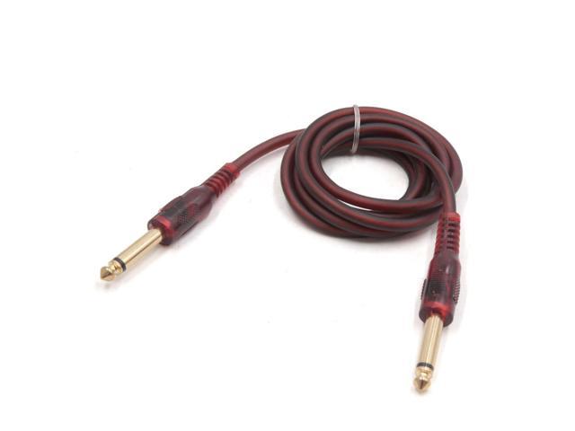 4.9ft Length 6.5mm Dual 1/4 Inch Male to Male TRS Car Stereo Audio Y Cable Cord