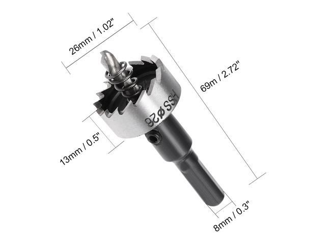 26mm HSS Drill Bit Hole Saw Cutter for Metal Alloy Wood