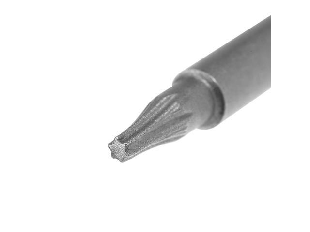 5pcs 100mm Long 1/4' Hex Shank T6 Magnetic Torx Head Screwdriver Bits S2 High Alloy Steel