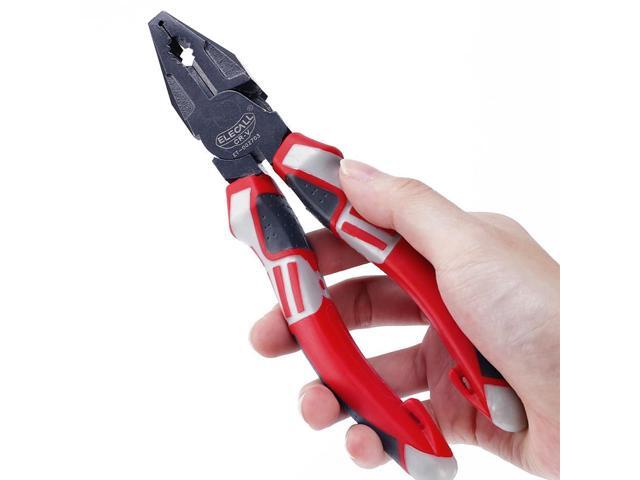 ELECALL Cable Wire Cutter Pliers 7' CRV For Iron Copper Wires Cutting Nippers Plier Electric Family Use