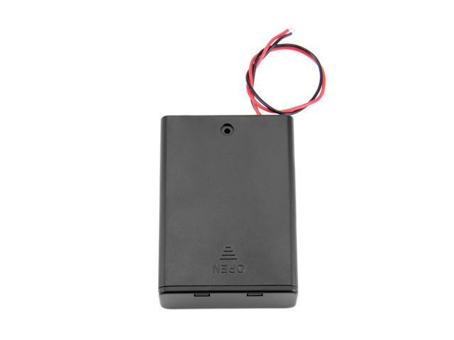2 Pcs Wired ON/OFF Switch 3 x AA 4.5V Battery Holder Case w Cover