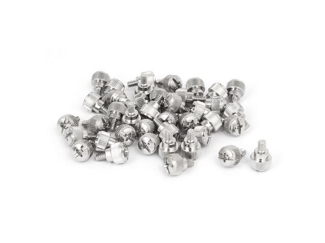 Photos - Other for repair Unique Bargains 6#-32 Nickel Plated Knurled Phillips Head Thumb Screw 40pcs for Computer P 