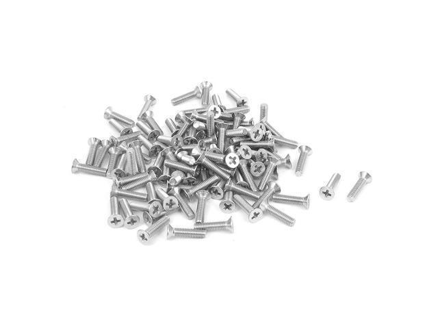 M3 x 12mm Metric Phillips Flat Head Countersunk Bolts Machine Screws 100pcs