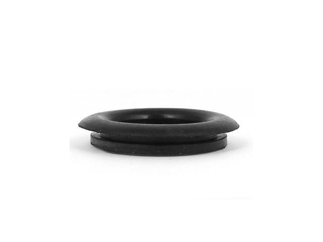 5pcs Black Rubber Closed Blind Blanking Hole Wire Cable Gasket Grommets 25mm