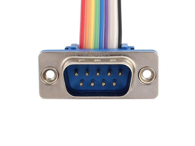 RS232 DB9 9P Male to Female Head Serial Port w Jumper Wire 26cm Long
