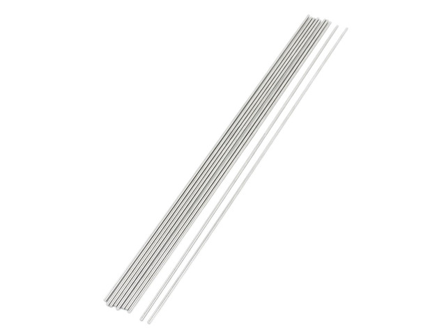 Unique Bargains 10Pcs RC Airplane Hardware Tool Stainless Steel Round Rod 250mm x 2mm