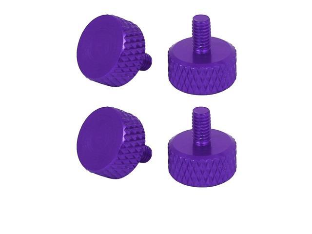 Photos - Other for repair Unique Bargains Computer PC Graphics Card Flat Head Knurled Thumb Screws Purple M3.5x6mm 4 