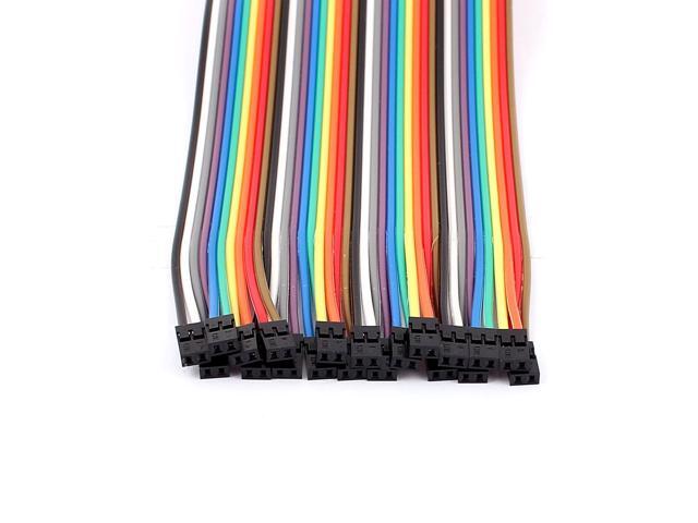 20Pcs 1P 2.54mm to 2P 2.0mm Female Jumper Cables Wire 20cm