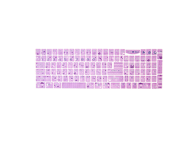 Unique Bargains Notebook Keyboard Balloon Heart Candy Flower Sticker