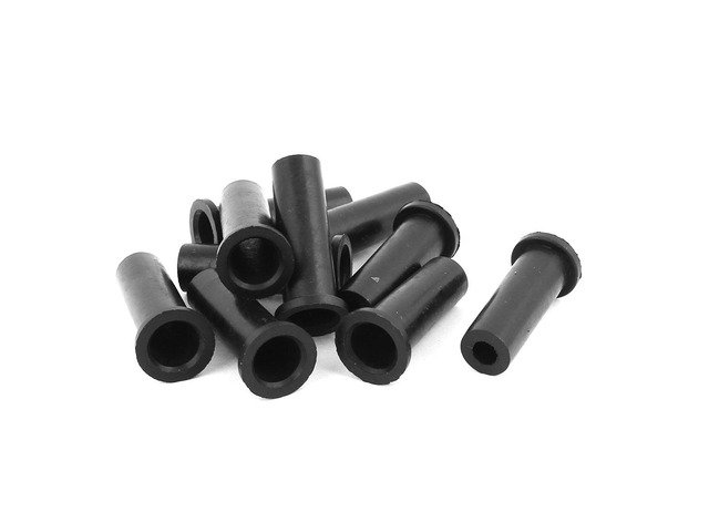 10 Pcs Rubber Strain Relief Cord Boot Protector Cable Sleeve Hose 39mm Long