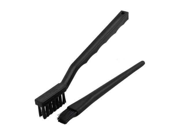 Unique Bargains Black Grip PCB Rework Dust Cleaning Tool Anti Static ESD Brush Kit 2Pcs