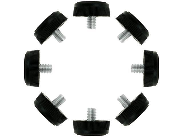 M8 x 10 x 30mm Leveling Feet Adjustable Leveler Protector for Desk Sofa Leg 8pcs