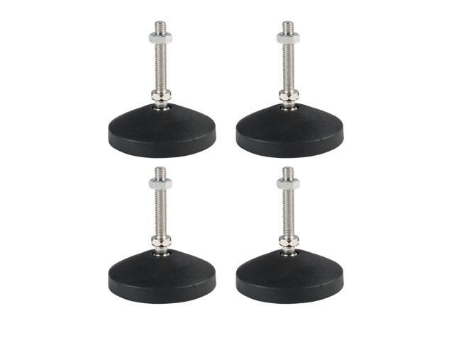 M8 x 50 x 80mm Leveling Feet Adjustable Leveler Protector for Machine Leg 4pcs