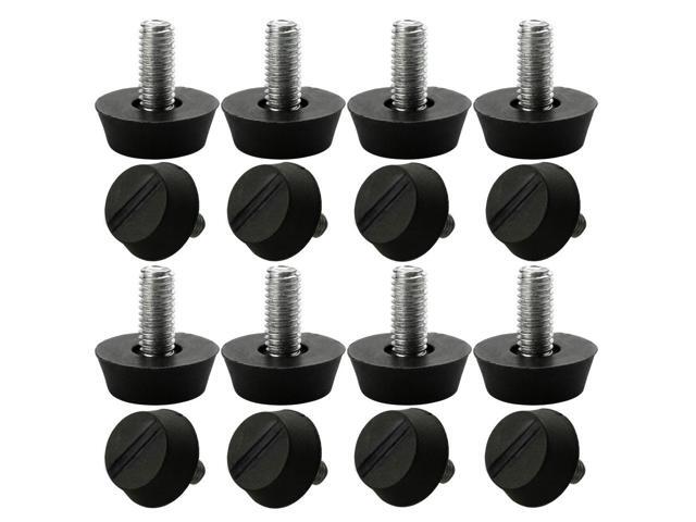 M6 x 13 x 20mm Leveling Feet Adjustable Leveler Protector for Sofa Leg 16pcs