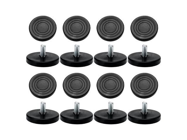 M8 x 17 x 50mm Leveling Feet Adjustable Leveler Cover for Machine Leg 16pcs