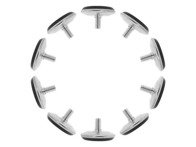 M10 x 15 x 50mm Leveling Feet Adjustable Leveler Furniture Floor Protector 10pcs