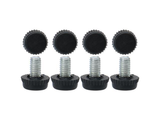 M6 x 10 x 15mm Leveling Feet Adjustable Support Cover for Machine Leg 8pcs