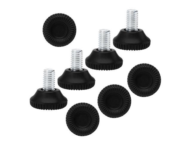M10 x 15 x 30mm Leveling Feet Adjustable Support Cover for Machine Leg 8pcs