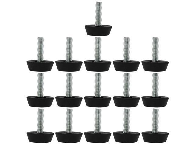 M6 x 20 x 25mm Furniture Glide Leveling Feet Floor Protector for Table Leg 16pcs