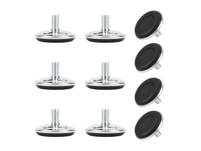 M10 x 17 x 50mm Leveling Feet Adjustable Floor Protector for Table Leg 10pcs