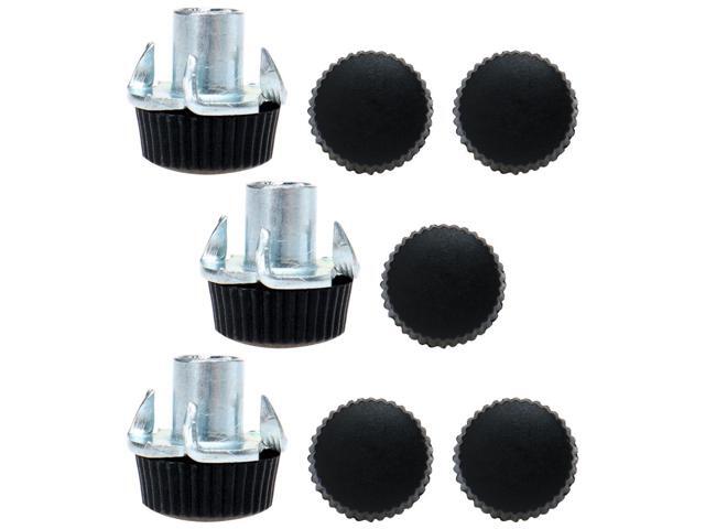 M6 x 10 x 16mm Leveling Feet Adjustable Leveler Floor Protector for Table 8pcs