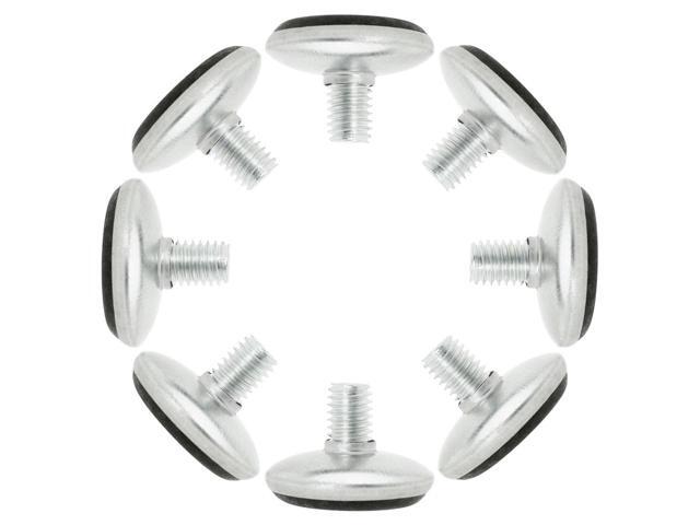 M8 x 10 x 30mm Leveling Feet Adjustable Leveler Protector for Desk Leg 8pcs