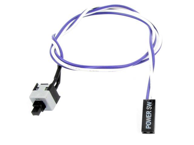 20' 2 Pin Connector Momentary Power SW Button Switch Cable for PC Computer