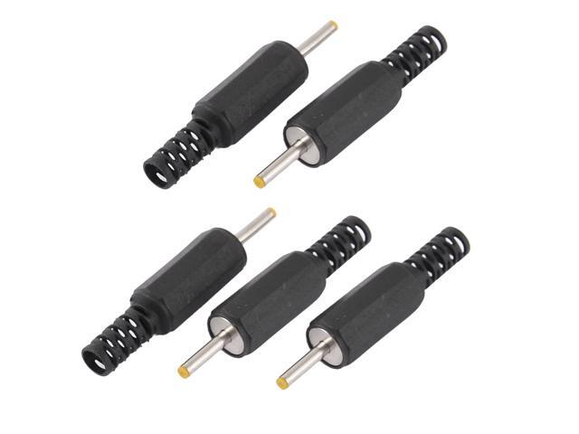 Unique Bargains 5pcs 2.5mm x 0.7mm Solder DC Power Cable Socket Male Plug Jack Connector Adapter