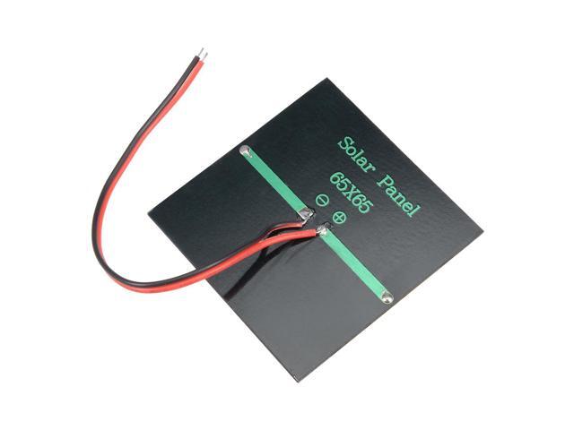 5Pcs 0.6W 5.5V Small Solar Panel Module DIY Polysilicon with 145mm Wire for Phone Toys Charger