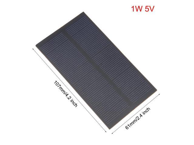 5Pcs 1W 5V Micro Solar Panel Module DIY Polysilicon for Toys Charger