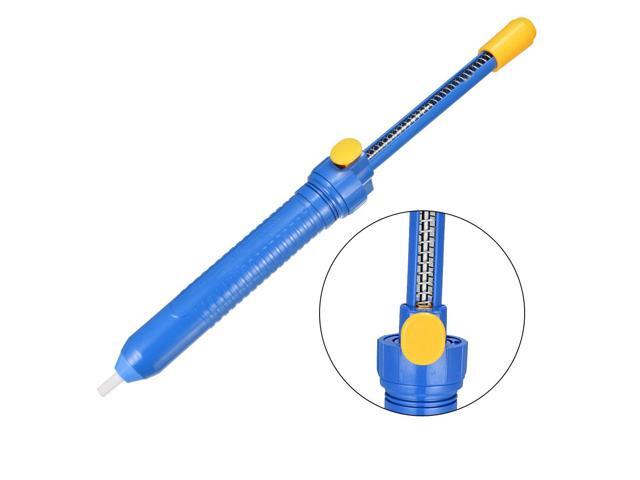 Desoldering Pump 13.2 inches 33.5cm Manual Vacuum Solder Sucker Removal Hand Tool Plastic Blue
