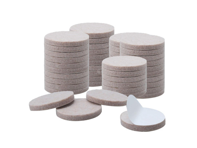 Felt Furniture Pad Round 1 1/2' Anti-scratch Slip Resistant Desk Protector 50pcs