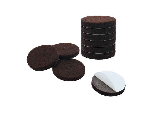 Felt Furniture Pads Round 1' Self Adhesive Anti-scratch Floor Protector 10pcs