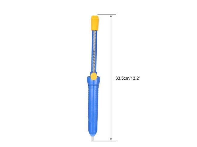 Desoldering Pump 13.2 inches 33.5cm Manual Vacuum Solder Sucker Removal Hand Tool Plastic Blue