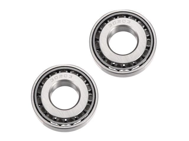 30203 Tapered Roller Bearing Cone and Cup Set, 17mm Bore 40mm OD 12mm Thickness 2pcs