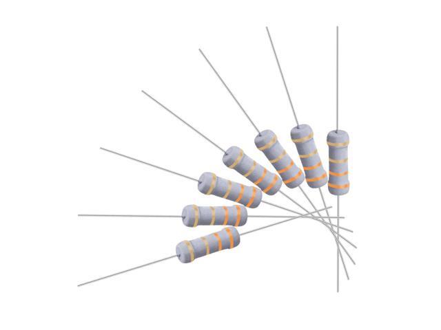 50 Pcs Metal Oxide Film Resistor, 5% Tolerance, Axial, 1W, Flame Proof, 3.3 Ohm Resistance for DIY Electronic Projects and Experiments