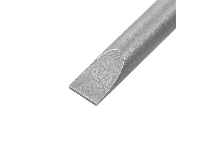 5Pcs 1/4' Hex Shank 50mm Length Magnetic SL4 Slot Head Screwdriver Bits S2 Alloy Steel