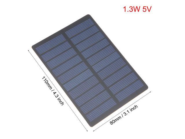 5Pcs 1.3W 5V Small Solar Panel Module DIY Polysilicon for Toys Charger