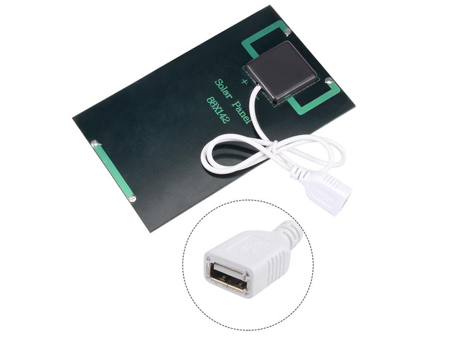 2W 5V Mini Solar Panel Module DIY Polysilicon with 455mm Wire for Toys Charger