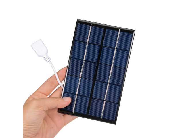 2W 5V Mini Solar Panel Module DIY Polysilicon with 455mm Wire for Toys Charger