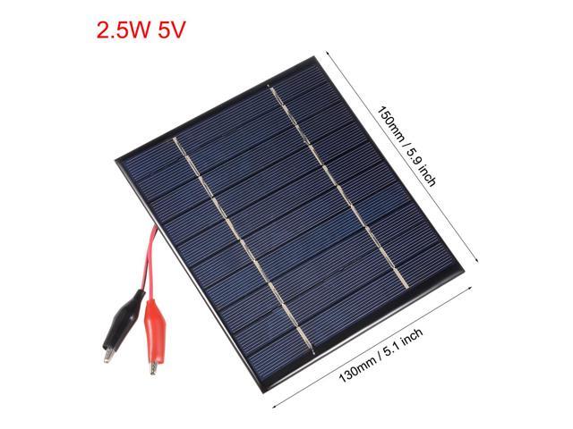2.5W 5V Small Solar Panel Module DIY Polysilicon with 290mm Wire for Toys Charger