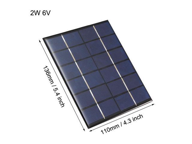 2W 6V Micro Solar Panel Module DIY Polysilicon for Toys Charger