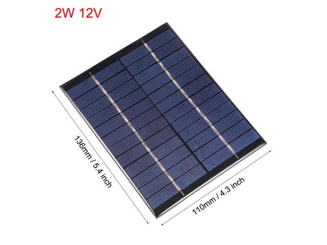 2W 12V Small Solar Panel Module DIY Polysilicon for Toys Charger