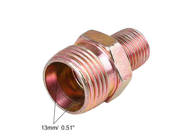3pcs M12 x 1.25mm to M18 x 1.5mm Car Straight Air Hose Fitting Connector Adapter